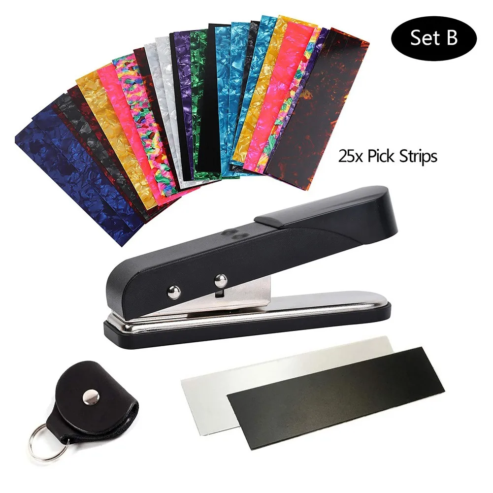 DIY Punch Guitar Pick Maker Plectrum Plastic Celluloid Card Cutter Tool Machine Leather Pick Holder Unique Gift For Player
DIY Punch Guitar Pick Maker Plectrum Plastic Celluloid Card Cutter Tool Machine Leather Pick Holder Unique Gift For Player