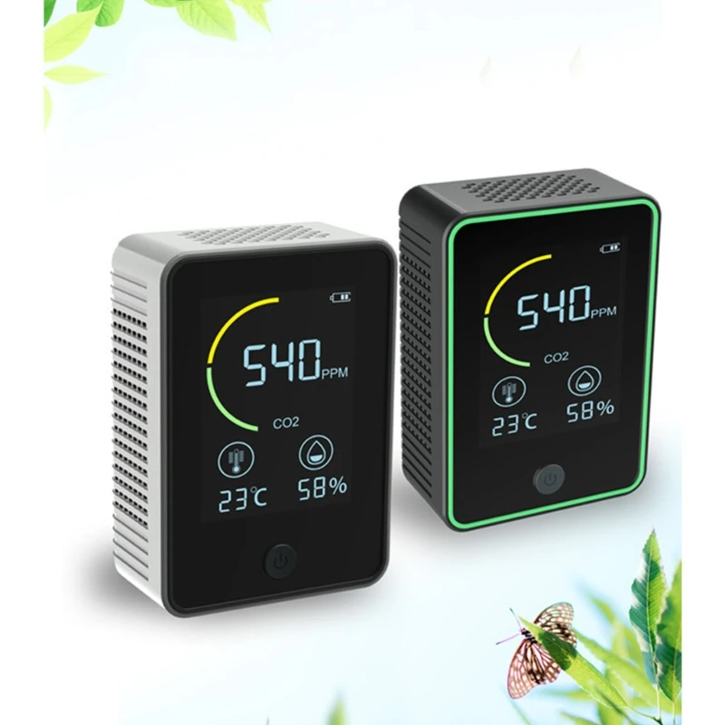 CO2 Meter Digital Temperature Humidity Sensor Tester Digital Real time Intelligent Air Quality Monitor Tester Sensor
CO2 Meter Digital Temperature Humidity Sensor Tester Digital Real time Intelligent Air Quality Monitor Tester Sensor