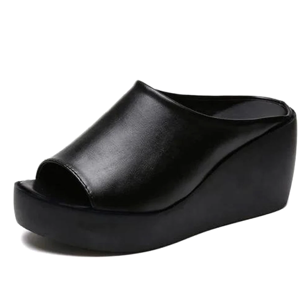 Women Open Toe Breathable Soft Sole Beach Sandals Indoor Outdoor Anti-slip Slipper Loafers Thick Wedges Sandal Shoes For Female
Women Open Toe Breathable Soft Sole Beach Sandals Indoor Outdoor Anti-slip Slipper Loafers Thick Wedges Sandal Shoes For Female