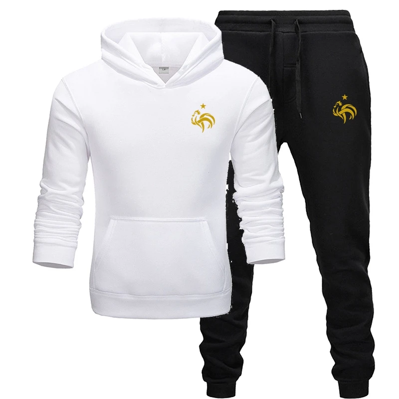 2021 Autumn And Winter Brand Men's Sets White Tracksuit Pure Cotton Brushed Warmth Leisure Gym Men's Training Sports Suit
2021 Autumn And Winter Brand Men's Sets White Tracksuit Pure Cotton Brushed Warmth Leisure Gym Men's Training Sports Suit
