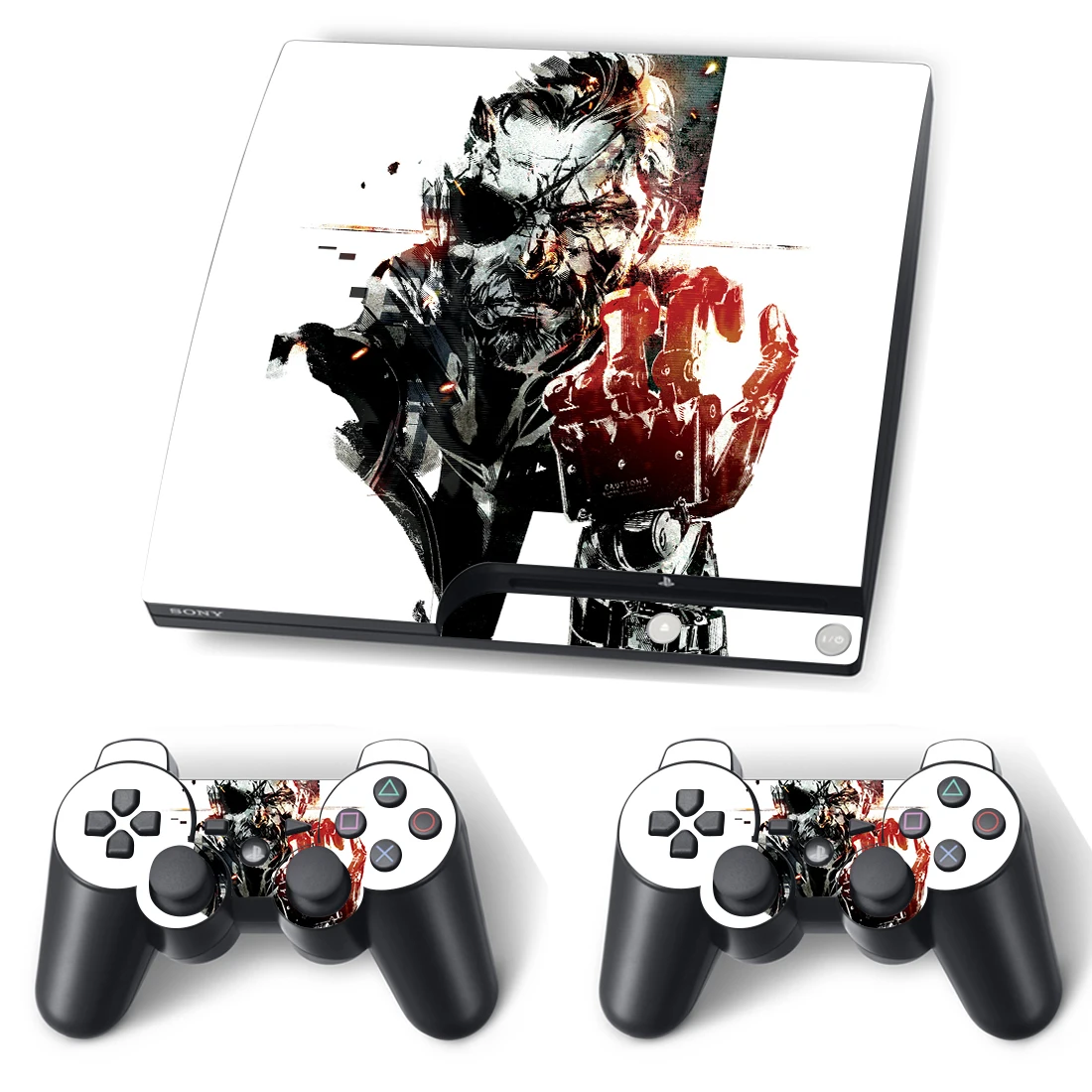 Металлическая Шестерня твердая оболочка наклейка для PS3 тонкая PlayStation 3 консоль и