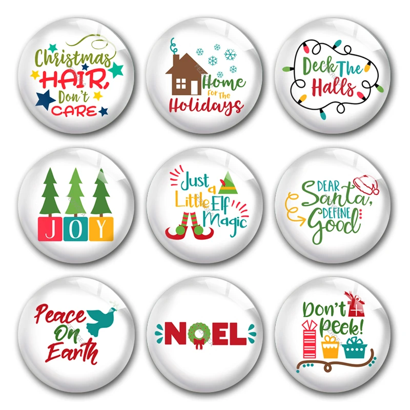 Handmade Christmas Joy X-Mas Elf Santa Blessed Round Photo Glass Cabochons Demo Flat Back DIY Jewelry Making Findings Accessory
Handmade Christmas Joy X-Mas Elf Santa Blessed Round Photo Glass Cabochons Demo Flat Back DIY Jewelry Making Findings Accessory