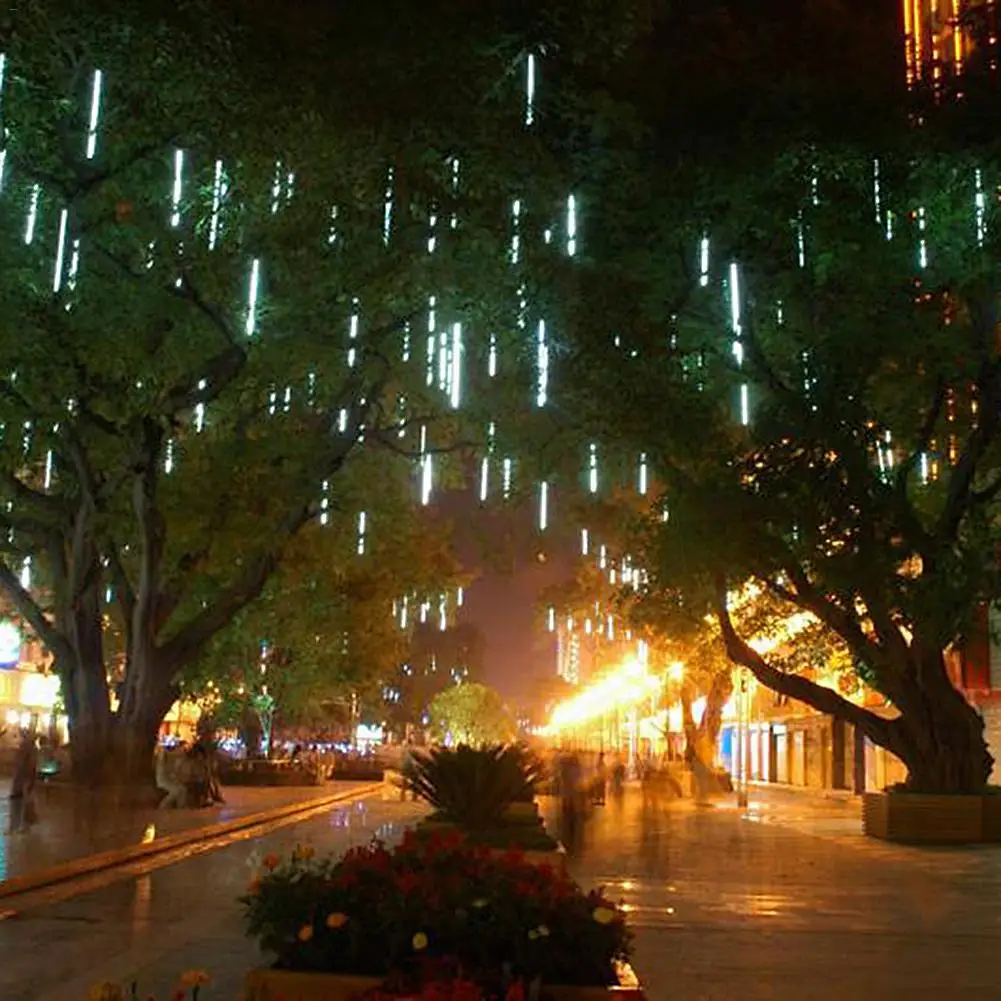 New Year 30cm Outdoor Meteor Shower Rain 8 Tubes 192LED String Lights Waterproof For Christmas Wedding Party Decoration
New Year 30cm Outdoor Meteor Shower Rain 8 Tubes 192LED String Lights Waterproof For Christmas Wedding Party Decoration