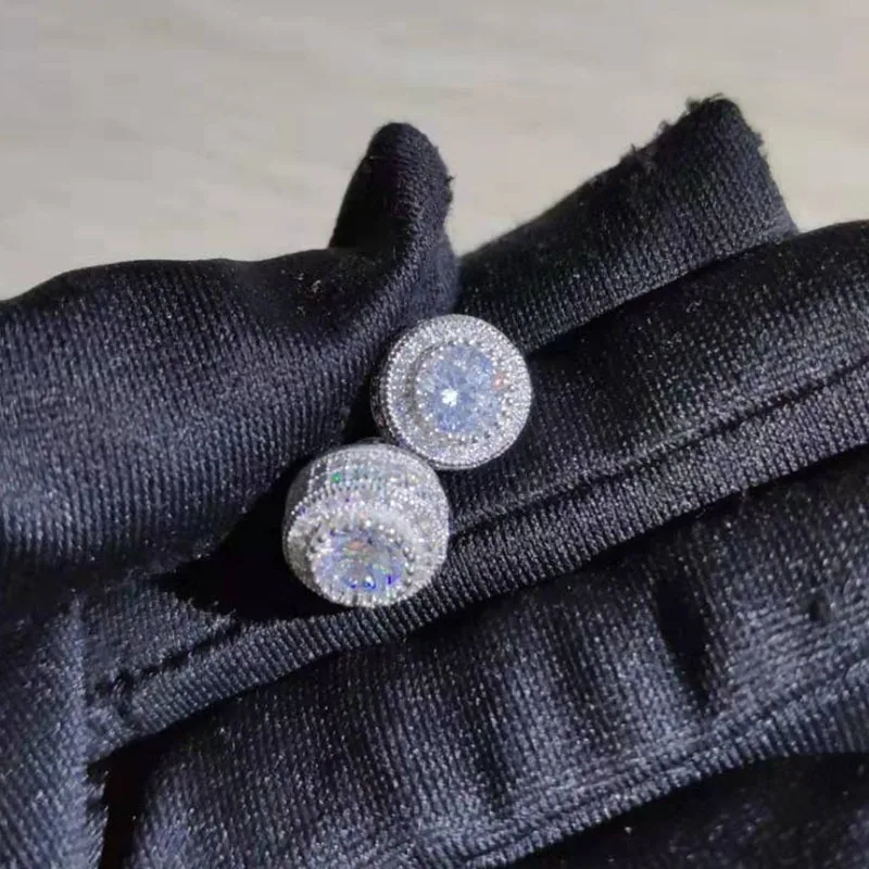 Fashion Hip Hop Micro Pave Round White Zircon Stud Earrings For Men Women Rock Style Gold Bling Bling Fashion Earrings Z4T328
Fashion Hip Hop Micro Pave Round White Zircon Stud Earrings For Men Women Rock Style Gold Bling Bling Fashion Earrings Z4T328