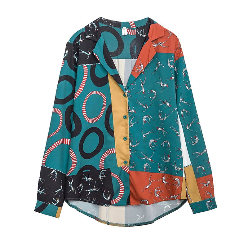 Plus Size V-neck Shirts Women Cardigan Blouse Oversize 2021 Spring Long Sleeve Loose Tops Cartoon Pattern Korean Female Blusas
Plus Size V-neck Shirts Women Cardigan Blouse Oversize 2021 Spring Long Sleeve Loose Tops Cartoon Pattern Korean Female Blusas