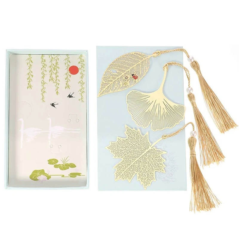 3 Pcs Leaf Bookmarks, Lovely Retro Metal Bookmarks for Readers, Women and Children
3 Pcs Leaf Bookmarks, Lovely Retro Metal Bookmarks for Readers, Women and Children
