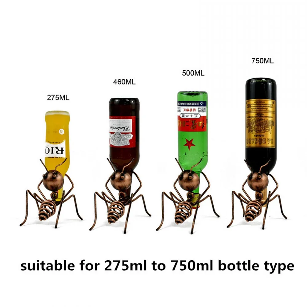 Creative Ant Wine Bottle Holder Small Metal Whiskey Wine Rack Beer Cocktail Storage Wedding Party Kitchen Bar Accessories
Creative Ant Wine Bottle Holder Small Metal Whiskey Wine Rack Beer Cocktail Storage Wedding Party Kitchen Bar Accessories