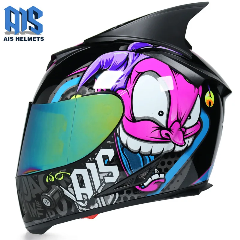 Matte Black Full Face Locomotive Personality Helmets Motorcycle Racing Double Lens Cascos Para Moto Dot Approved for Man Women
Matte Black Full Face Locomotive Personality Helmets Motorcycle Racing Double Lens Cascos Para Moto Dot Approved for Man Women