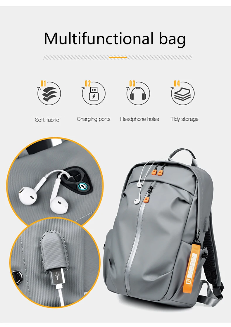 2021 New Arrival Fashion Men BackpackS Multifunctional Waterproof 15.6 16 inch Laptop Bag Man USB Charging Travel Bag School Bag
2021 New Arrival Fashion Men BackpackS Multifunctional Waterproof 15.6 16 inch Laptop Bag Man USB Charging Travel Bag School Bag