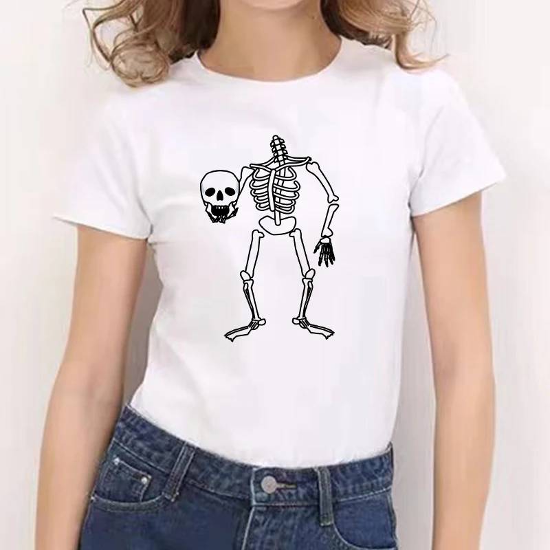 Oversized Women T Shirts Special Skull Printed 90S Tshirt Korean Style Graphic Tops Kawaii Summer Short Sleeve Female T-Shirt
Oversized Women T Shirts Special Skull Printed 90S Tshirt Korean Style Graphic Tops Kawaii Summer Short Sleeve Female T-Shirt