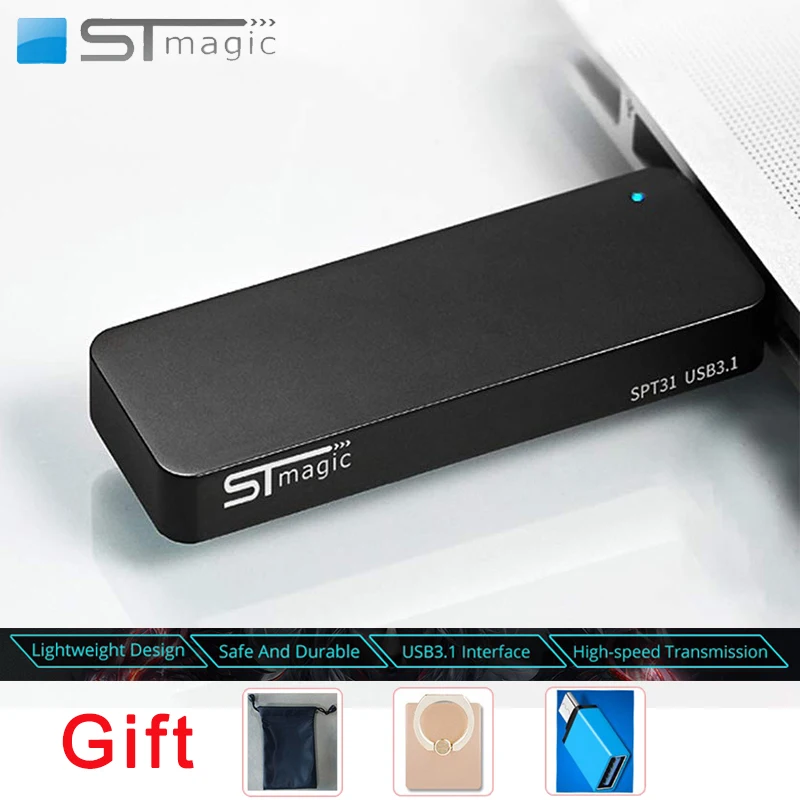 SPT31 SSD 1 ТБ Мини Портативный внешний Твердотельный накопитель 256 ГБ 512 диск