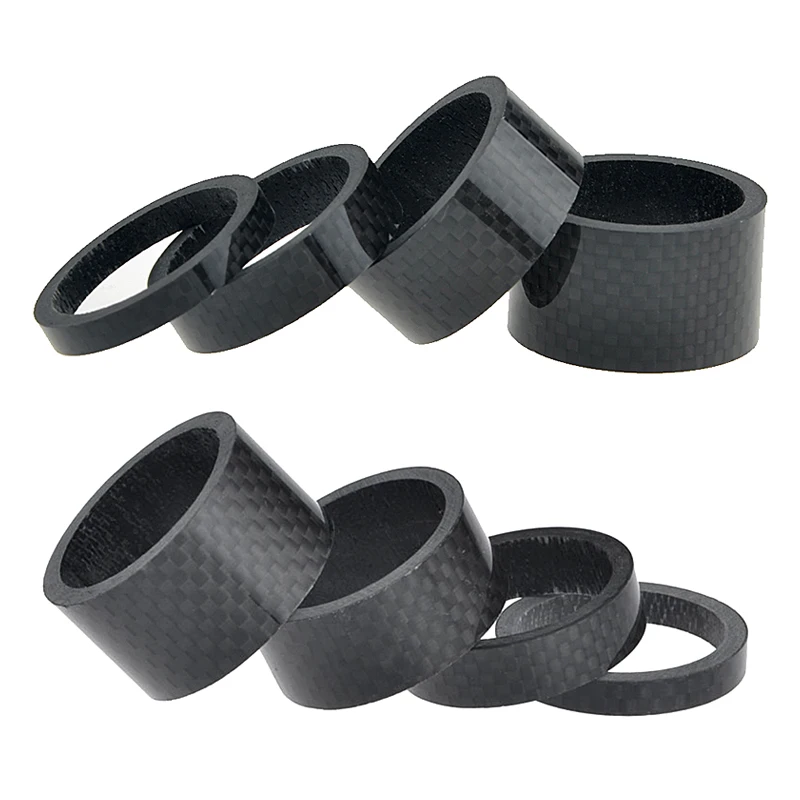 

Wanyifa 5mm 10mm 15mm 20mm Carbon Fiber Washer Bike Fiber Headset Stem Spacers Bike Fix Refit