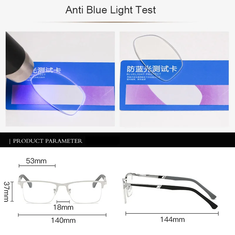 YOOSKE New Business Reading Glasses Men High Quality Luxury Anti Blue Light Eyeglasses Men's Half frame Fashion Stainless Steel
YOOSKE New Business Reading Glasses Men High Quality Luxury Anti Blue Light Eyeglasses Men's Half frame Fashion Stainless Steel