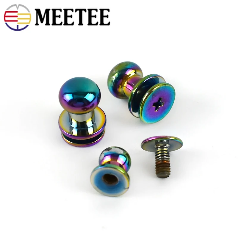 20pcs Meetee 6/8mm Colors Round Head Nail Screw Studs Buckles Metal Rivet Wallet Belt Fastner DIY Leather Craft Bag Accessories 
20pcs Meetee 6/8mm Colors Round Head Nail Screw Studs Buckles Metal Rivet Wallet Belt Fastner DIY Leather Craft Bag Accessories