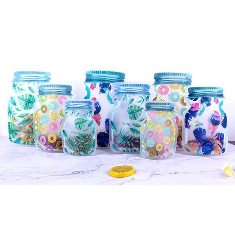 10pcs Mason Bags Storage for Food Nuts Snacks Reusable Waterproof Seal Food Bag Ziplock Bottles Shaped Bag
10pcs Mason Bags Storage for Food Nuts Snacks Reusable Waterproof Seal Food Bag Ziplock Bottles Shaped Bag