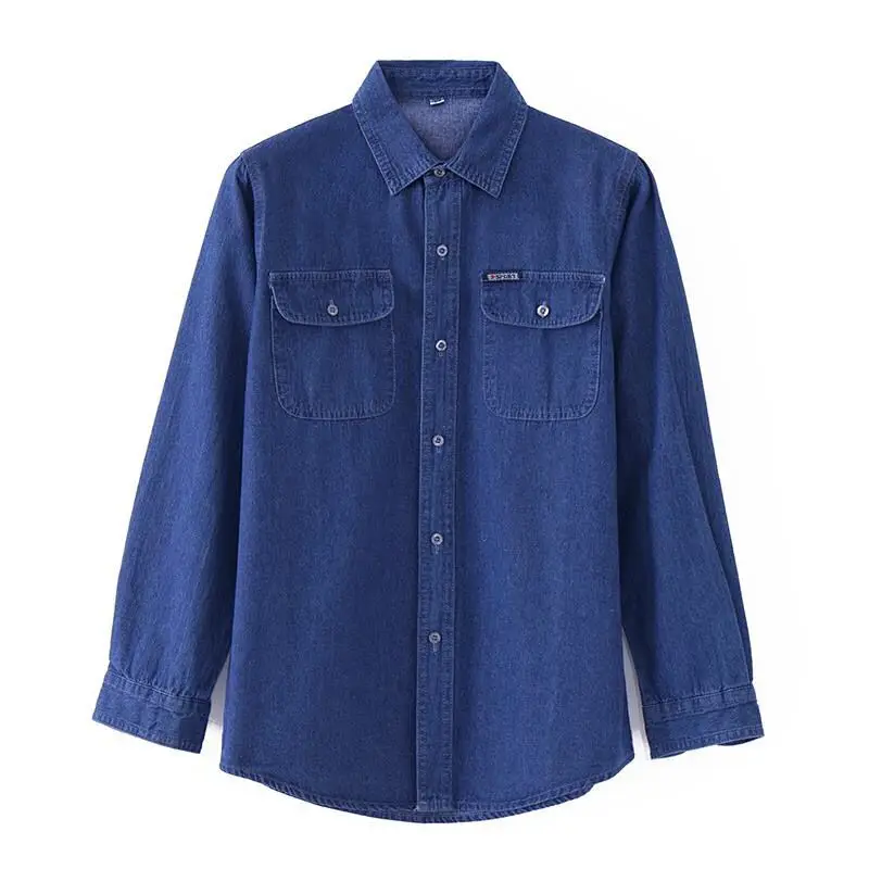 Men's Denim Shirts Solid Comfortable Breathable Pockets Design Long Sleeve Clothes Cowboy Garage Pasture Work Casual Shirt S0304
Men's Denim Shirts Solid Comfortable Breathable Pockets Design Long Sleeve Clothes Cowboy Garage Pasture Work Casual Shirt S0304