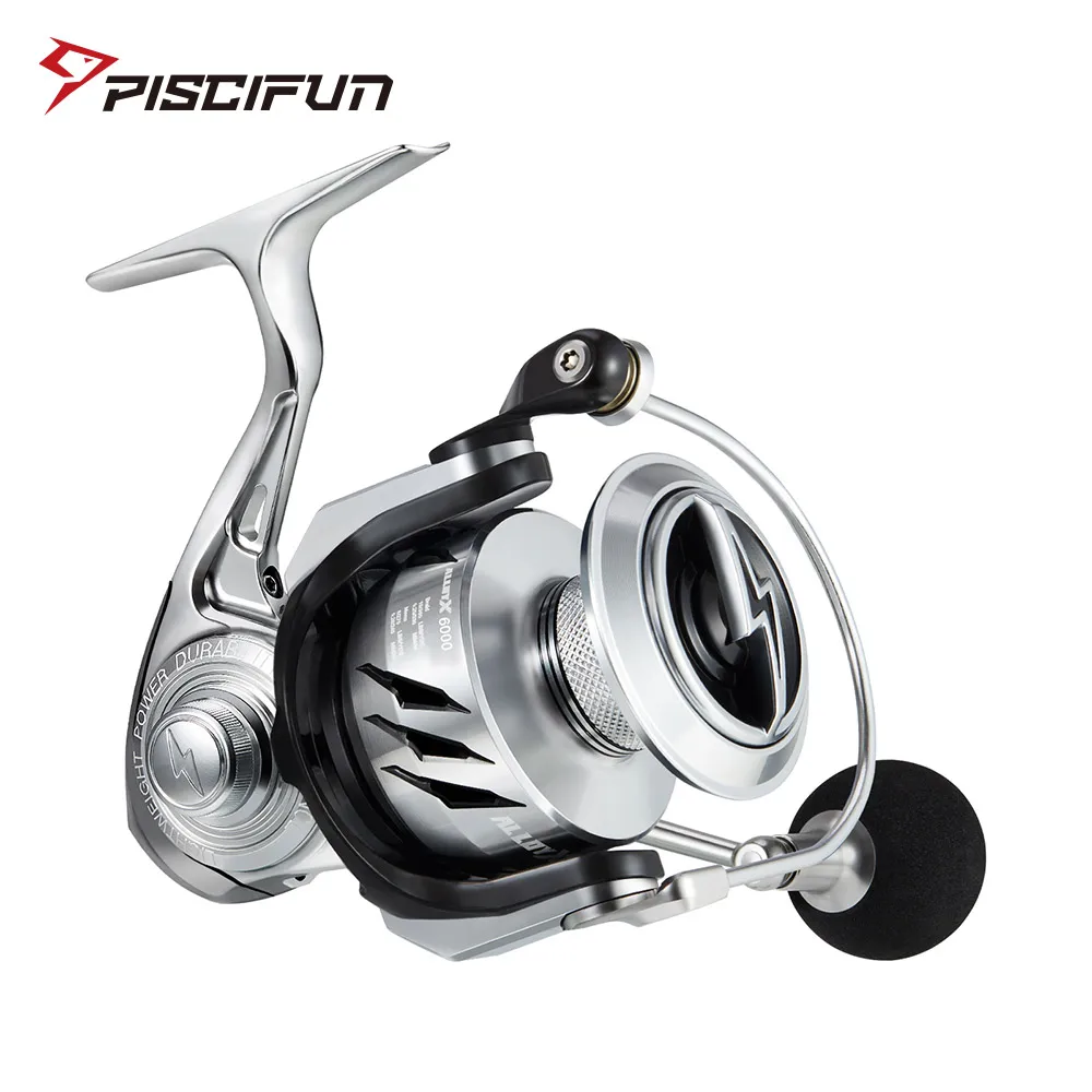 Piscifun Сплав X Алюминий рамка Катушка для спиннинга 11 + 1 подшипники 18 кг 39LB Макс