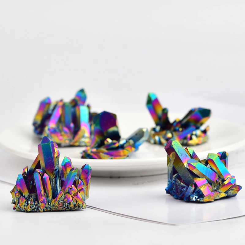 Natural Quartz Crystal Rainbow Titanium Cluster Point Rare Decoration Craft Reiki Stone Can For Healing Specimen Mineral
Natural Quartz Crystal Rainbow Titanium Cluster Point Rare Decoration Craft Reiki Stone Can For Healing Specimen Mineral
