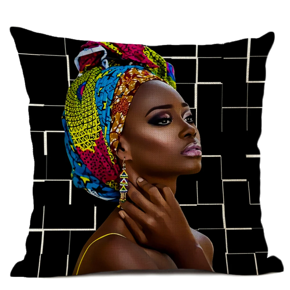 African Fashion Girl Bedroom Sofa Decoration Cushion Cover Office Coffee Shop Accessories Pillow Size 45x45cm Material Linen
African Fashion Girl Bedroom Sofa Decoration Cushion Cover Office Coffee Shop Accessories Pillow Size 45x45cm Material Linen