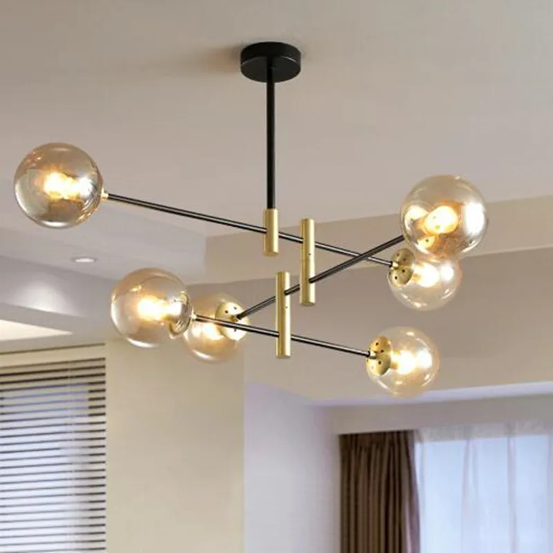 Nordic Glass Ball Chandelier Lighting Modern Living Room Chandelier Creative Hanging Light Home Indoor Branch Suspension Lamp 
Nordic Glass Ball Chandelier Lighting Modern Living Room Chandelier Creative Hanging Light Home Indoor Branch Suspension Lamp