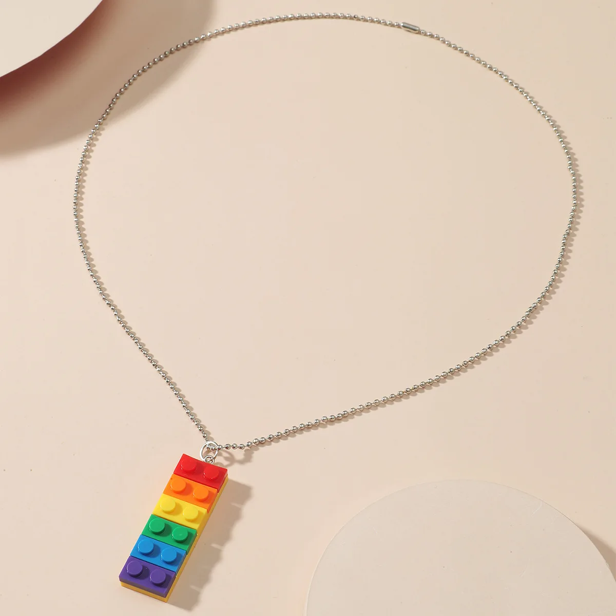 Rainbow Color Single Sale Rectangles Pendant Shaped Necklace Block 2X6 Dots Bricks Parts Building Blocks with ChainToys Gifts
Rainbow Color Single Sale Rectangles Pendant Shaped Necklace Block 2X6 Dots Bricks Parts Building Blocks with ChainToys Gifts