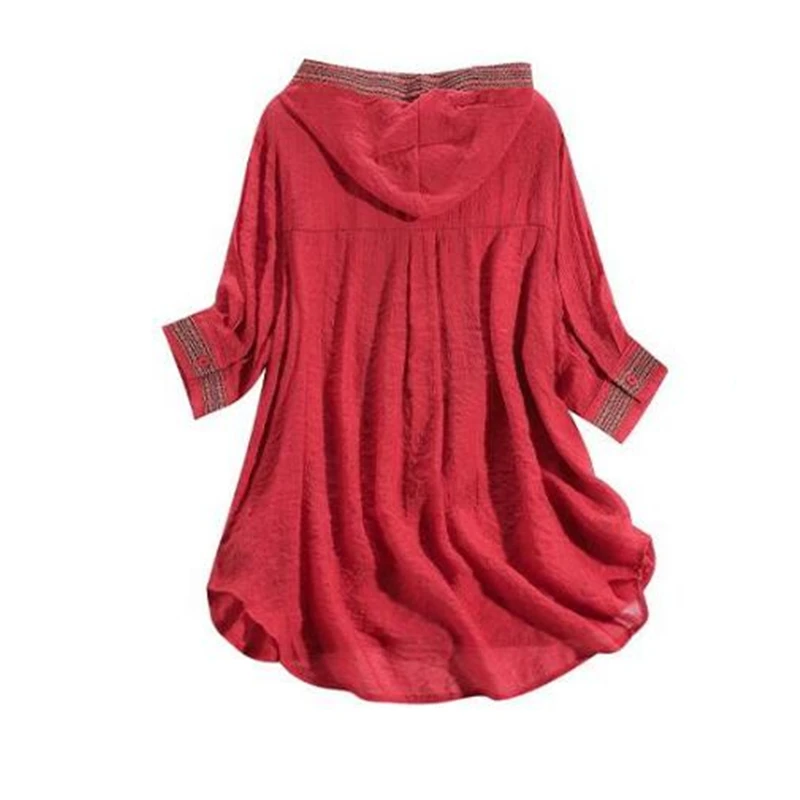 2021 Summer Fashion New High-Quality Tencel Ethnic Style Embroidery Hooded 5 Points Sleeve Shirt Women's Top Trendy H049
2021 Summer Fashion New High-Quality Tencel Ethnic Style Embroidery Hooded 5 Points Sleeve Shirt Women's Top Trendy H049
