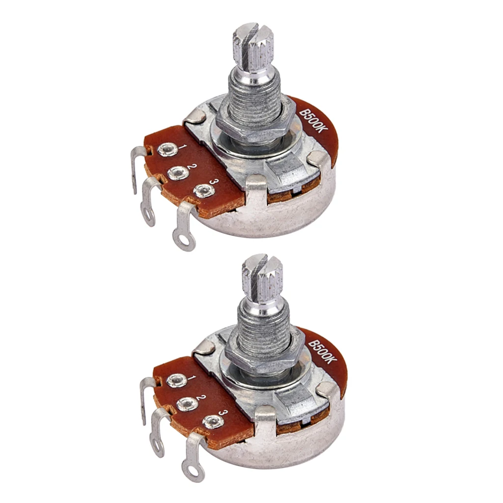 Tooyful 2 Pieces Taper B500K Potentiometer Audio Tone Pots 18mm Split Shaft for Electric Guitars Bass Parts
Tooyful 2 Pieces Taper B500K Potentiometer Audio Tone Pots 18mm Split Shaft for Electric Guitars Bass Parts