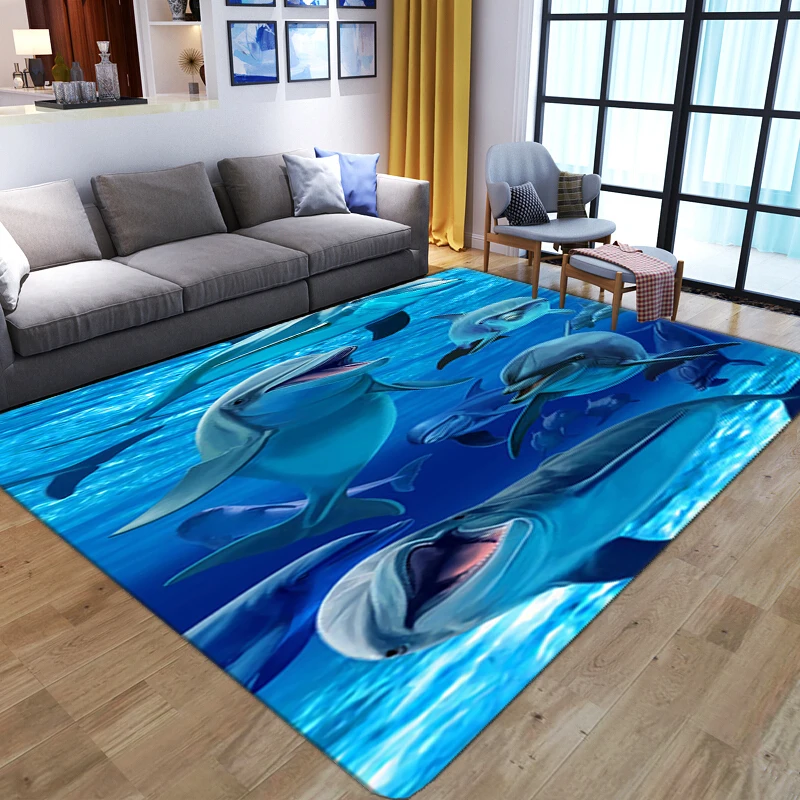 3D Printed Large Carpet cartoon ocean dolphin Mat Soft Flannel Anti-slip play area Rug Doormat Carpet for Living Room Home Decor
3D Printed Large Carpet cartoon ocean dolphin Mat Soft Flannel Anti-slip play area Rug Doormat Carpet for Living Room Home Decor