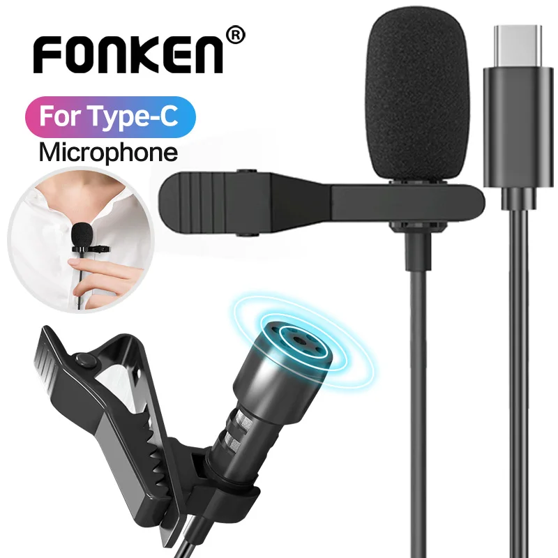 Mini Portable Lavalier Microphone 1.5m USB Type C Condenser Clip-on Lapel Mic Wired Mikrofo/Microfon for Laptop PC for Phone
Mini Portable Lavalier Microphone 1.5m USB Type C Condenser Clip-on Lapel Mic Wired Mikrofo/Microfon for Laptop PC for Phone