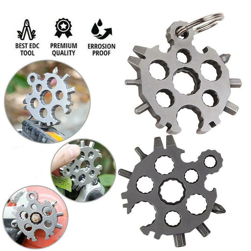 20 In1 Household Tool Snowflake Multi-tool Combination Keychain Screwdriver Bottle Opener Portable Gadget Wrench Tool
20 In1 Household Tool Snowflake Multi-tool Combination Keychain Screwdriver Bottle Opener Portable Gadget Wrench Tool