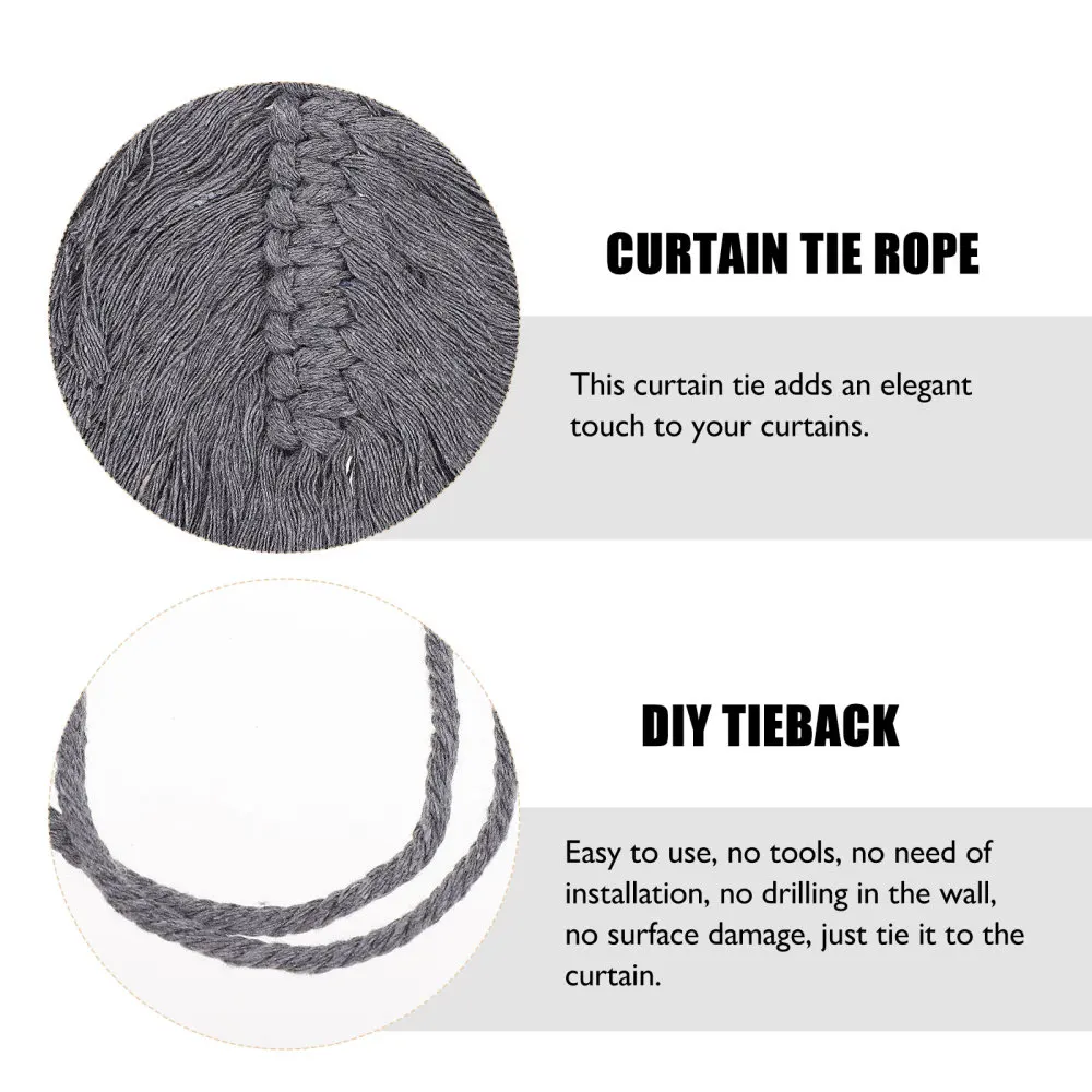 2Pcs Decorative Curtain Tiebacks Curtain Accessories Creative DIY Curtain Tie Ropes
2Pcs Decorative Curtain Tiebacks Curtain Accessories Creative DIY Curtain Tie Ropes