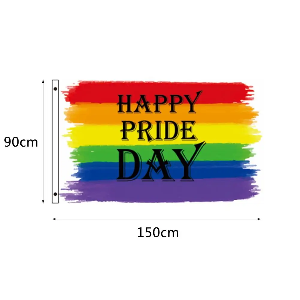 90x150cm Rainbow Flag Gay Holiday Flag Banner LGBT Gay Decor Banner Polyester Anti-Ultraviolet With 2 Brass Washers No Flag Pole 
90x150cm Rainbow Flag Gay Holiday Flag Banner LGBT Gay Decor Banner Polyester Anti-Ultraviolet With 2 Brass Washers No Flag Pole