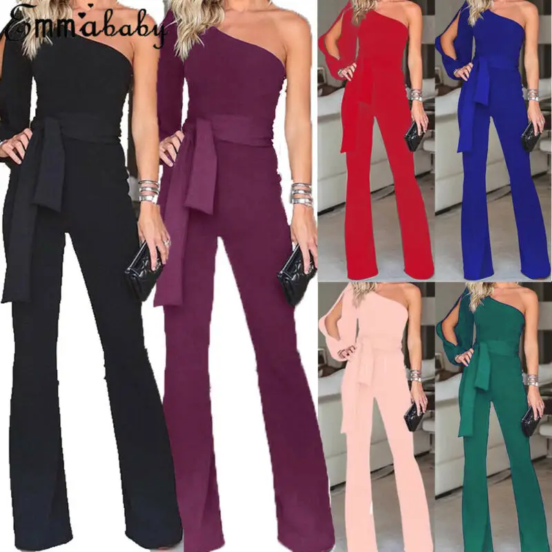 6 Colors One Shoulder Elegant Jumpsuit Women Ladies Clubwear Summer Lace Up Playsuit Bodycon Female Jumpsuit Romper Oversize
6 Colors One Shoulder Elegant Jumpsuit Women Ladies Clubwear Summer Lace Up Playsuit Bodycon Female Jumpsuit Romper Oversize