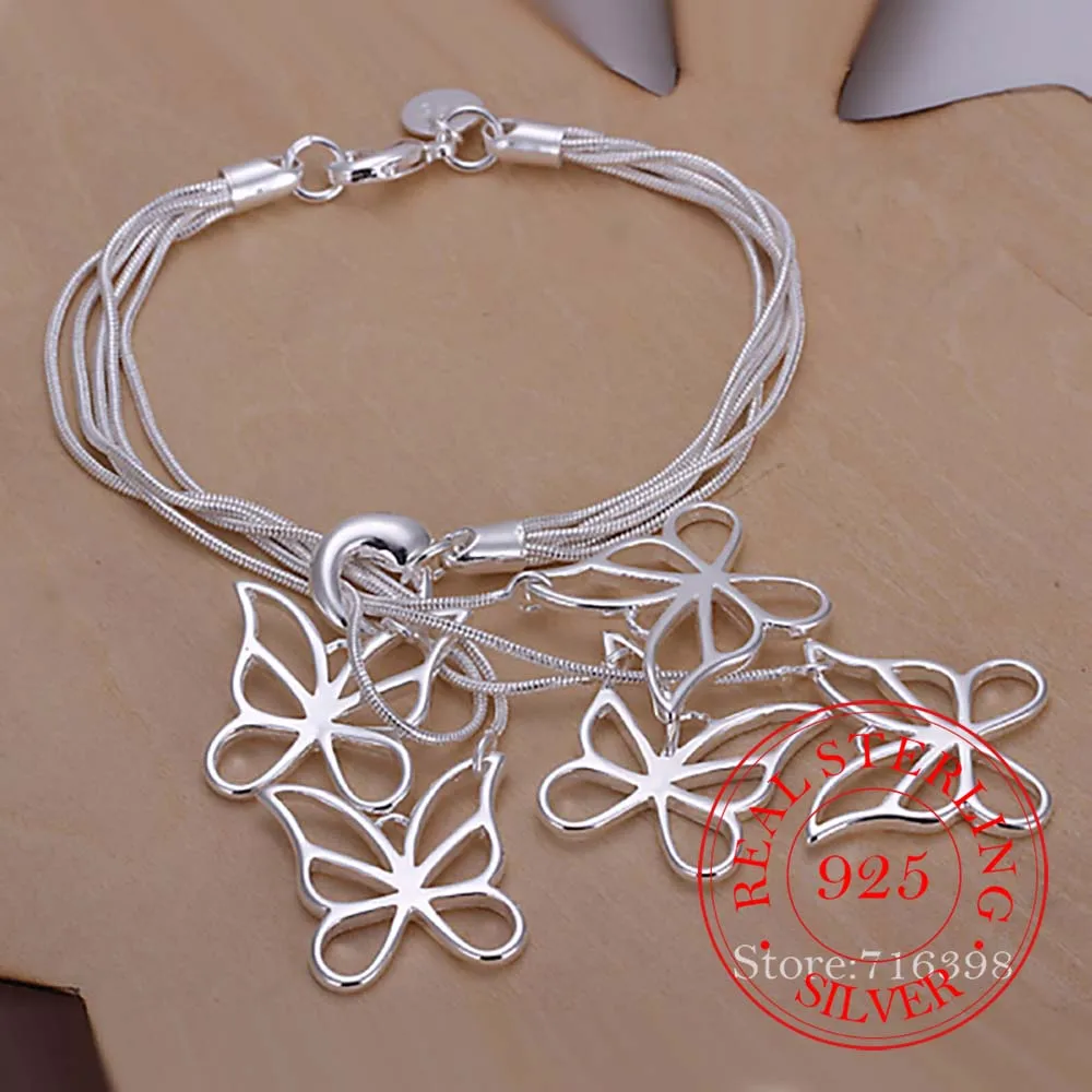 925 Sterling Silver Charm Bracelet,Wedding Jewelry Accessories,Tai Chi Hanging Five Butterfly Bracelets Bangle for Women 2020
925 Sterling Silver Charm Bracelet,Wedding Jewelry Accessories,Tai Chi Hanging Five Butterfly Bracelets Bangle for Women 2020