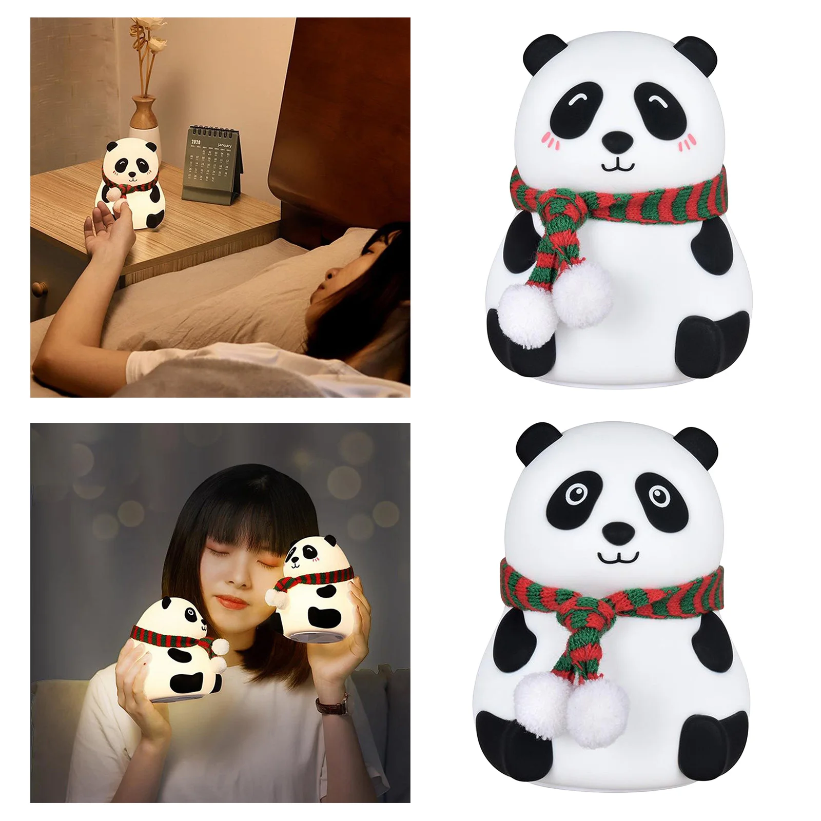 Panda LED Night Light Touch Sensor Colorful Cartoon Silicone Lamp Battery Powered Bedroom Bedside Lamp for Children Kids
Panda LED Night Light Touch Sensor Colorful Cartoon Silicone Lamp Battery Powered Bedroom Bedside Lamp for Children Kids