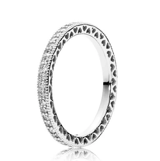 100% 925 Sterling Silver Pan Ring Stackable Hearts With Crystal Rings For Women Wedding Party Gift Fashion Jewelry
100% 925 Sterling Silver Pan Ring Stackable Hearts With Crystal Rings For Women Wedding Party Gift Fashion Jewelry