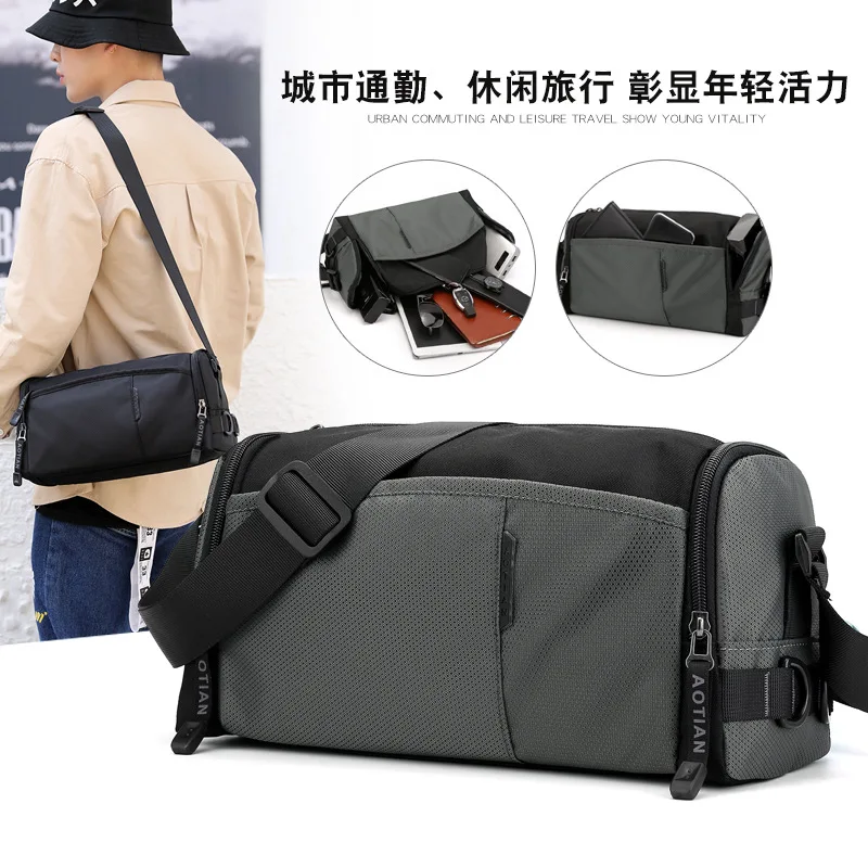 2021 New Men's Briefcase Trendy One-Shoulder Messenger Bag Travel Bucket Bag Lightweight Waterproof Korean Style Outdoor Fashion
2021 New Men's Briefcase Trendy One-Shoulder Messenger Bag Travel Bucket Bag Lightweight Waterproof Korean Style Outdoor Fashion