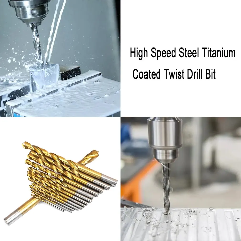 99pcs High Speed Steel Titanium Plated Twist Drill DIY Home Use Metal HSS Spiral Drill Bit For Wood Drilling
99pcs High Speed Steel Titanium Plated Twist Drill DIY Home Use Metal HSS Spiral Drill Bit For Wood Drilling