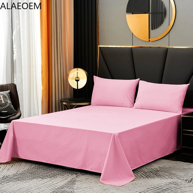 1pcs Solid Color Cotton Bed Linen Home Bed Sheets 150 Bedding Flat Sheet 270x250cm Queen Super King Size Bedroom Mattress Covers 
1pcs Solid Color Cotton Bed Linen Home Bed Sheets 150 Bedding Flat Sheet 270x250cm Queen Super King Size Bedroom Mattress Covers