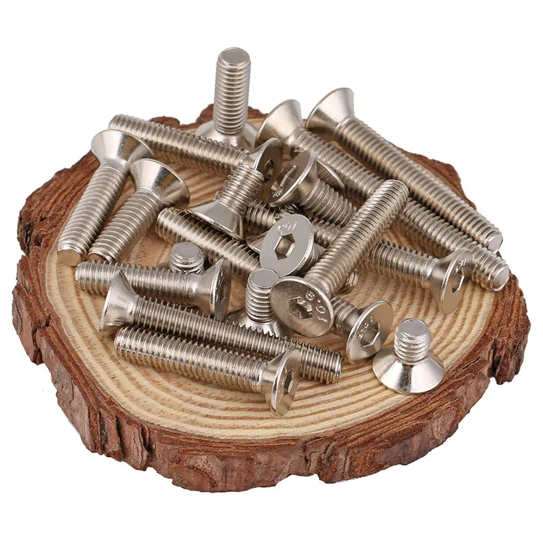 Standard DIN7991 Nickel-plated 10.9-grade countersunk head socket head socket head cap screw M1. 6-M8 50PCS
Standard DIN7991 Nickel-plated 10.9-grade countersunk head socket head socket head cap screw M1. 6-M8 50PCS