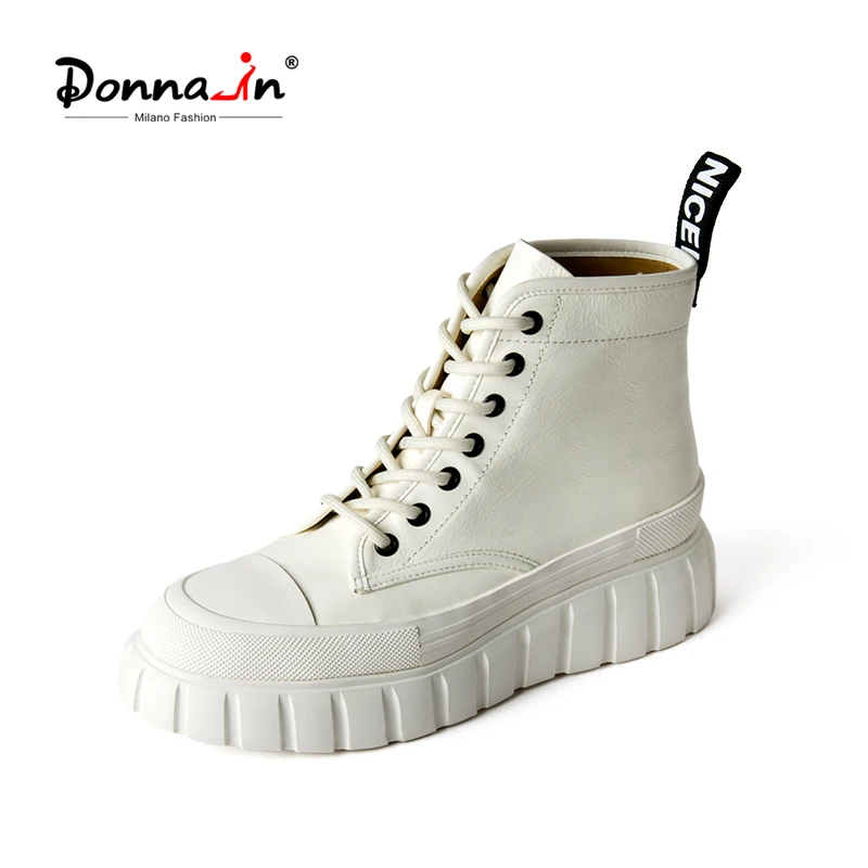 Donna-in 2021 New Autumn White Martin Boots Genuine Leather Platform Ankle Booties for Women Original Design Rubber Sole Female
Donna-in 2021 New Autumn White Martin Boots Genuine Leather Platform Ankle Booties for Women Original Design Rubber Sole Female