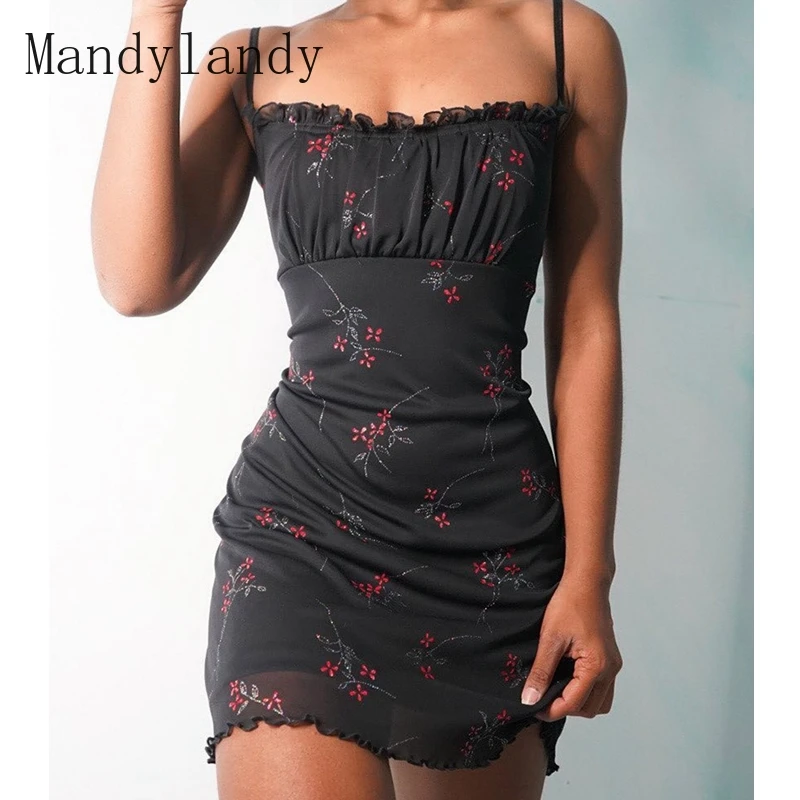 Женское облегающее платье Mandylandy, обтягивающее мини-платье на бретелях-спагетти без рукавов с цветочным принтом и глубоким вырезом
Женское облегающее платье Mandylandy, обтягивающее мини-платье на бретелях-спагетти без рукавов с цветочным принтом и глубоким вырезом