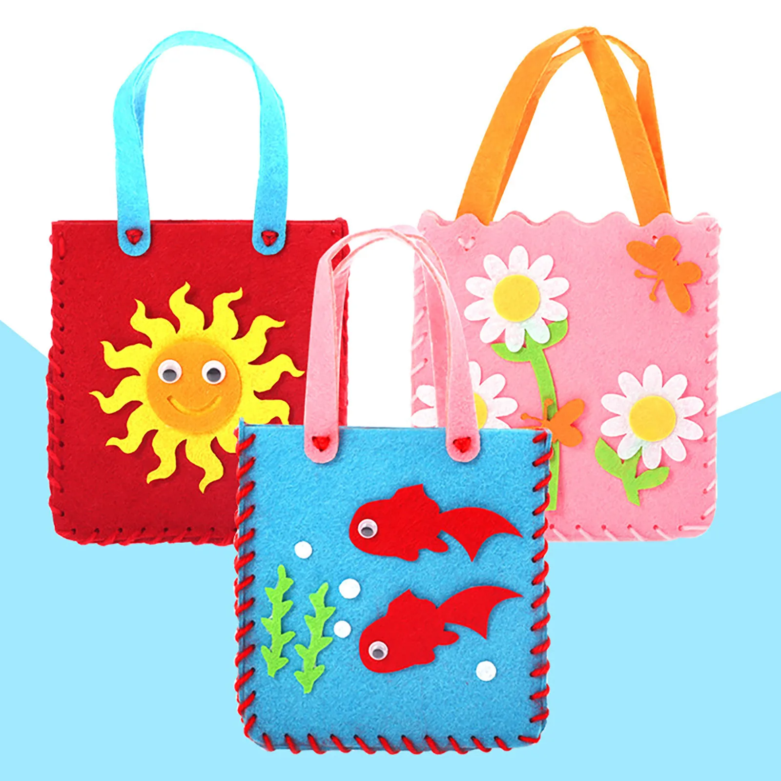 Diy Craft Sewing Felts Handbag Kit Christmas Candy Gift Bags Kids Sewing Toys For Girls Diy Collection Bag Handbag Art Crafts 
Diy Craft Sewing Felts Handbag Kit Christmas Candy Gift Bags Kids Sewing Toys For Girls Diy Collection Bag Handbag Art Crafts
