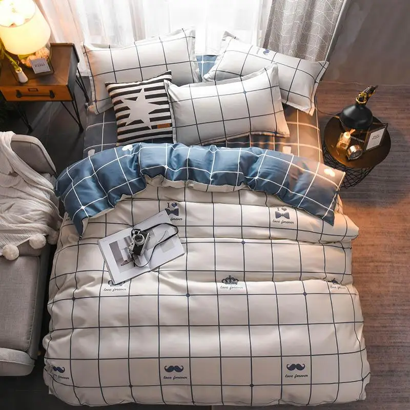 50 Bedding Set luxury The red crane 3/4pcs Sheet Duvet Cover Pillowcase Boy Room flat sheet, No filler 2019 bed set 
50 Bedding Set luxury The red crane 3/4pcs Sheet Duvet Cover Pillowcase Boy Room flat sheet, No filler 2019 bed set