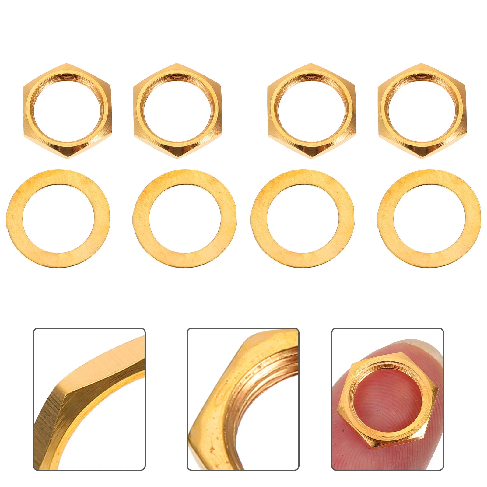 10pcs Electric Guitar Input Jack Socket Nuts Washers Professional Metal Gaskets
10pcs Electric Guitar Input Jack Socket Nuts Washers Professional Metal Gaskets