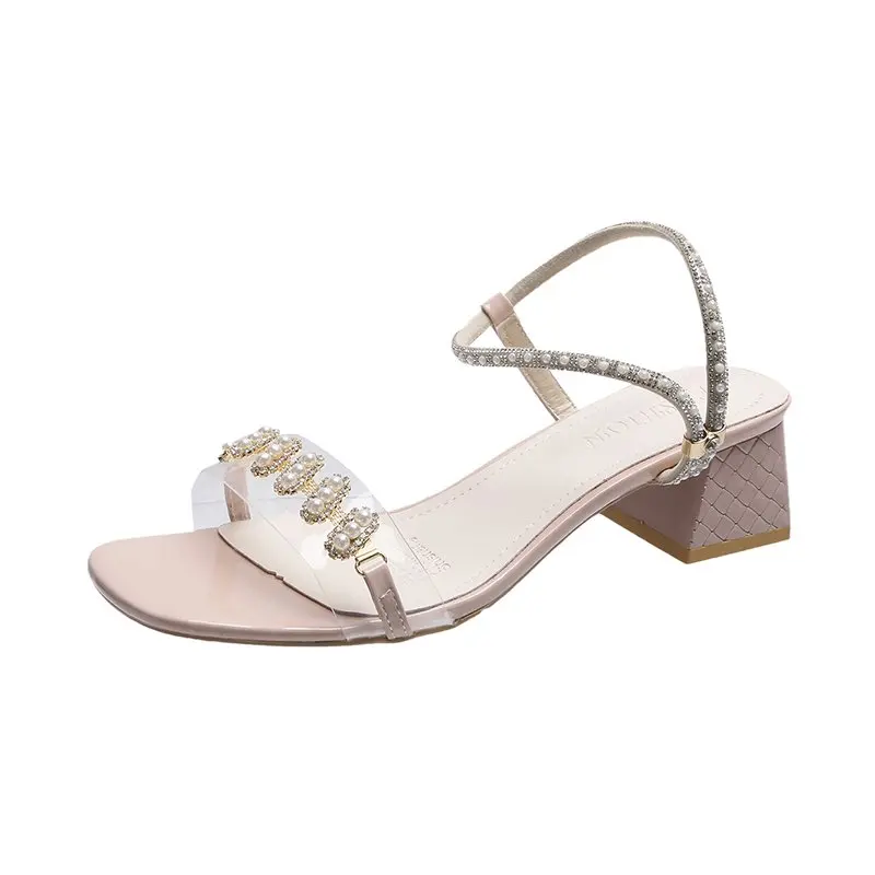 Sandals Women Summer New Fashion Women's Sandals 2021 Solid Color Rhinestone All-match Comfortable Sexy Rubber High Heel Shoes
Sandals Women Summer New Fashion Women's Sandals 2021 Solid Color Rhinestone All-match Comfortable Sexy Rubber High Heel Shoes