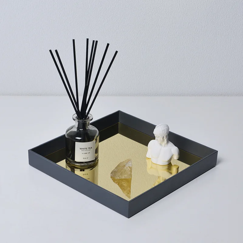 Creative Square Mirror Tray Living Room Entrance Small Object Desktop Cosmetic Aromatherapy Storage Tray Home Decor
Creative Square Mirror Tray Living Room Entrance Small Object Desktop Cosmetic Aromatherapy Storage Tray Home Decor