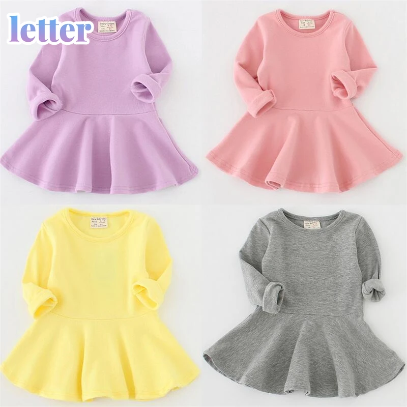 Kids Girls Dress Cotton Autumn Winter Long Sleeve Dress for Girls 0-6T Candy Color Infant Toddler Girls Bottoming Dress
Kids Girls Dress Cotton Autumn Winter Long Sleeve Dress for Girls 0-6T Candy Color Infant Toddler Girls Bottoming Dress