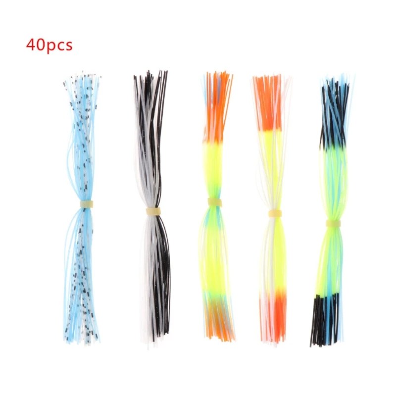 40 Pcs/Strands Fishing Skirts Silicone Rubber Jig Squid Lure Spinner Bait Thread 
40 Pcs/Strands Fishing Skirts Silicone Rubber Jig Squid Lure Spinner Bait Thread