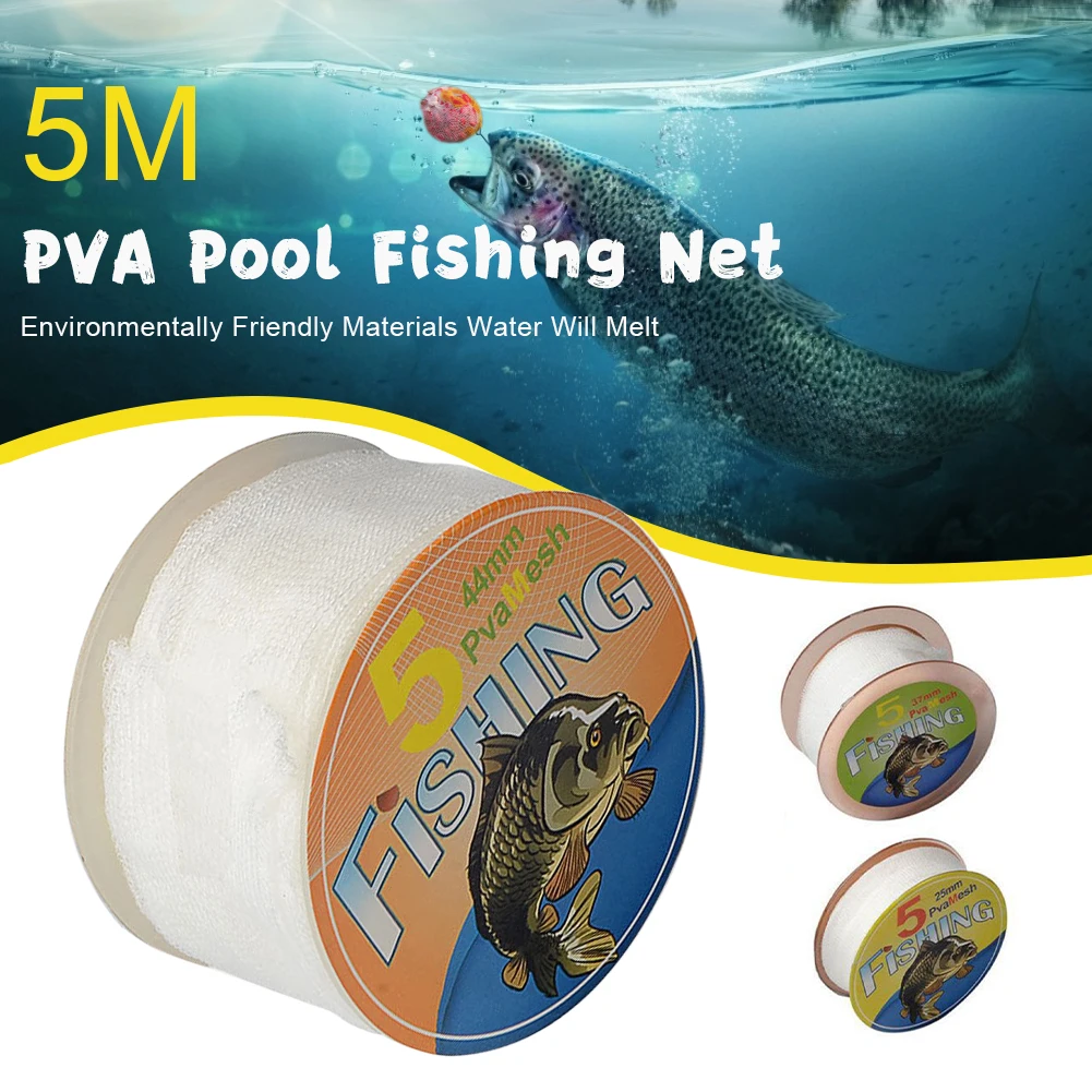 5m Pva 25/37/44mm Water Dissolving Mesh Water Soluble Carp Fishing Feeder Trap Bait Bag Tube Net Fishing Accessories New
5m Pva 25/37/44mm Water Dissolving Mesh Water Soluble Carp Fishing Feeder Trap Bait Bag Tube Net Fishing Accessories New